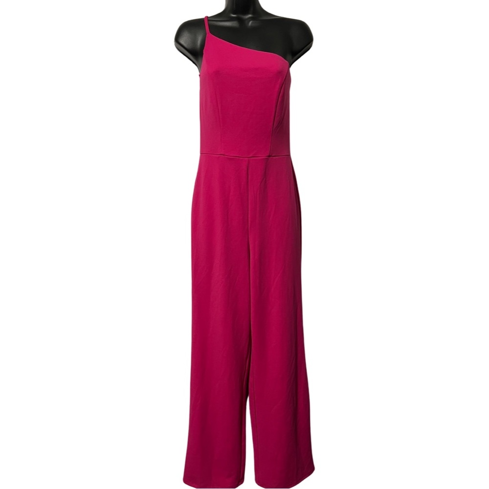 Fuschia One Shoulder Jumpsuit S NWT